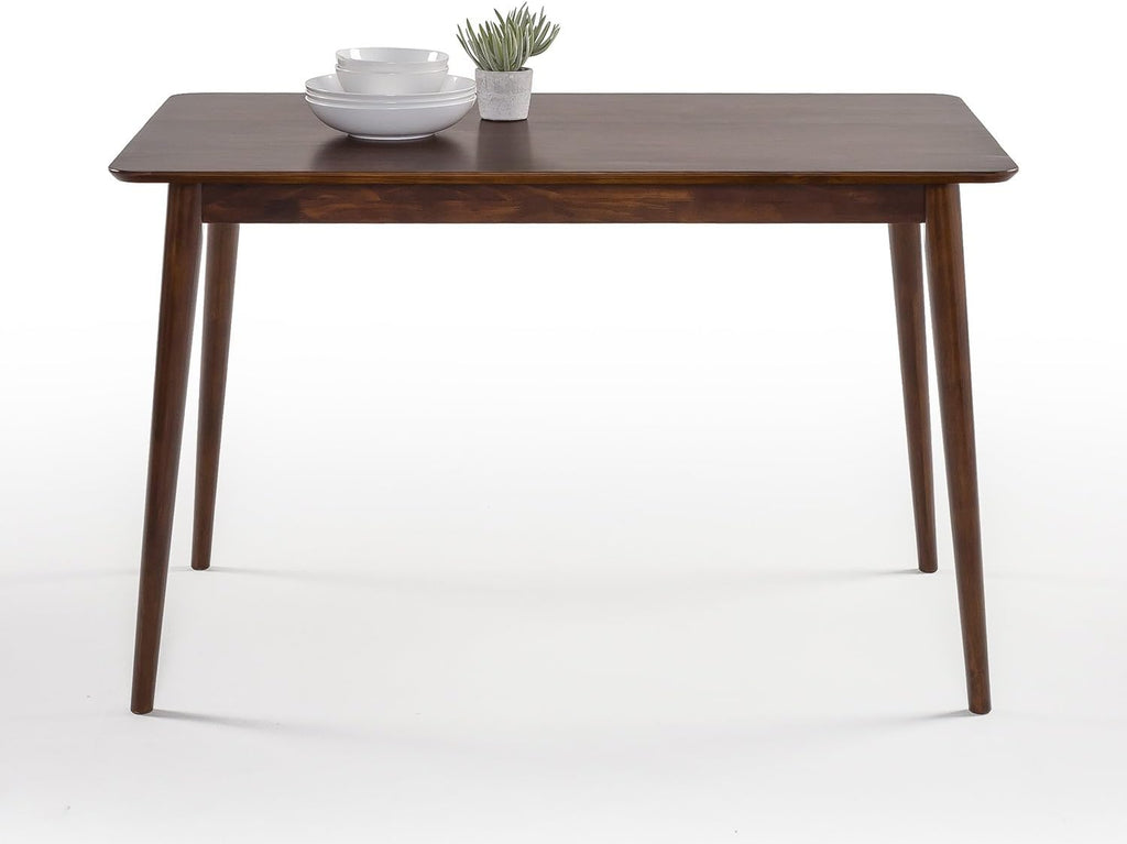 Espresso solid wood dining table