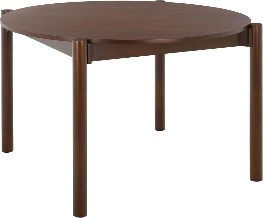 Walnut round dining table
