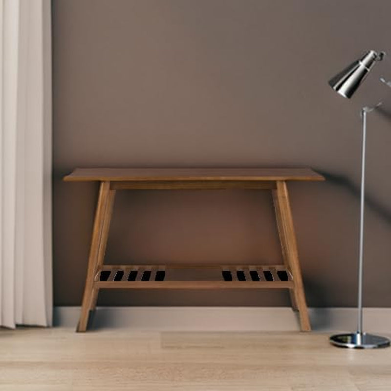 Melissa Mid-Century Modern Walnut Console Table