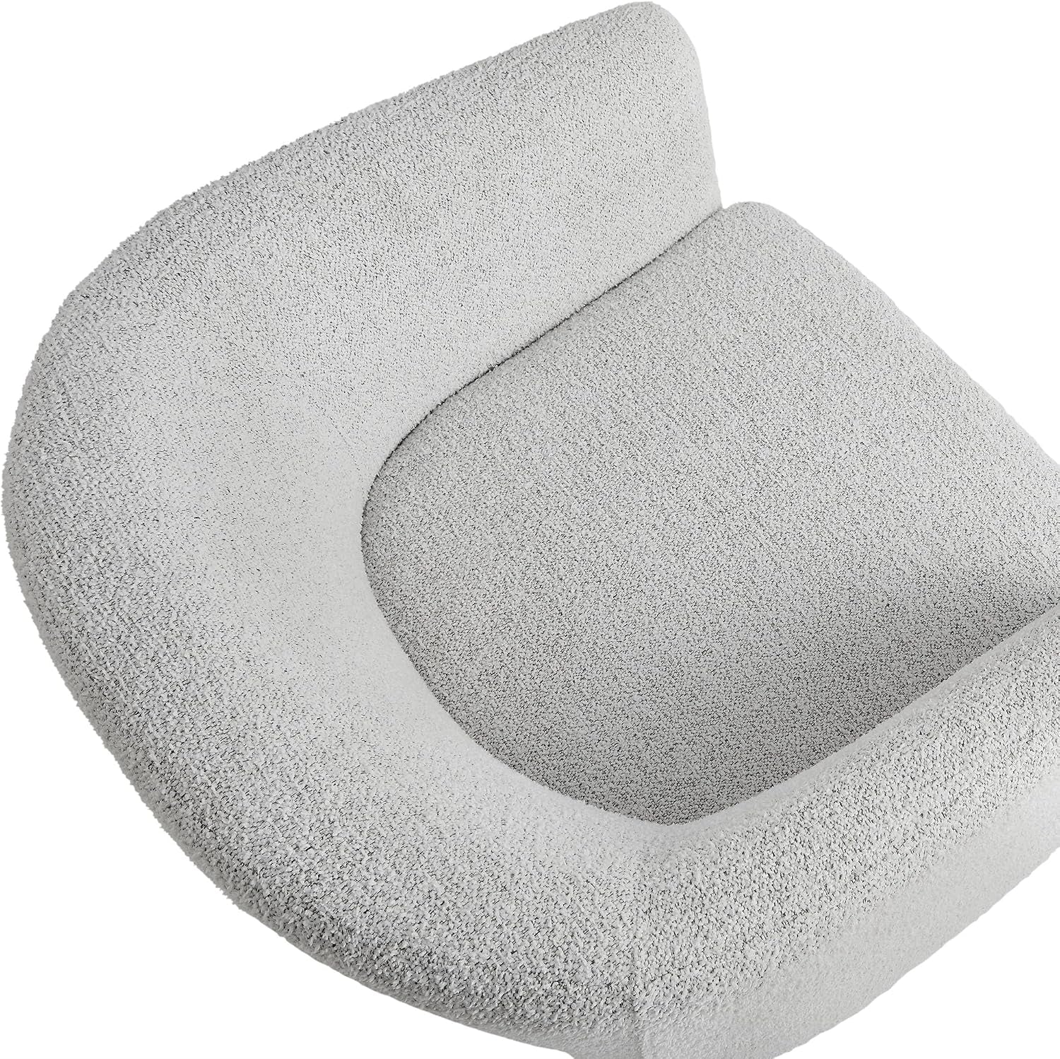 Muse Comfy Barrel Accent Chair in Newsprint