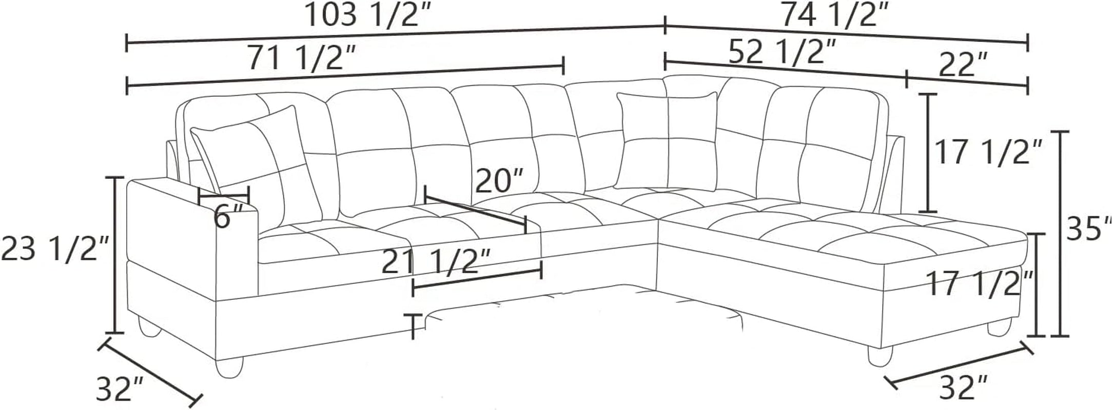Beige L shape sectional couch