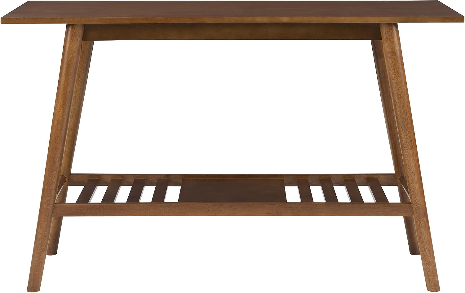 Melissa Mid-Century Modern Walnut Console Table