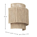 Home Vintage Design Hand-Woven Hemp Rope E27 Led Wall Lamps for Bedroom Bedside Lights Dining Room Study Wall Lighting Fixtures