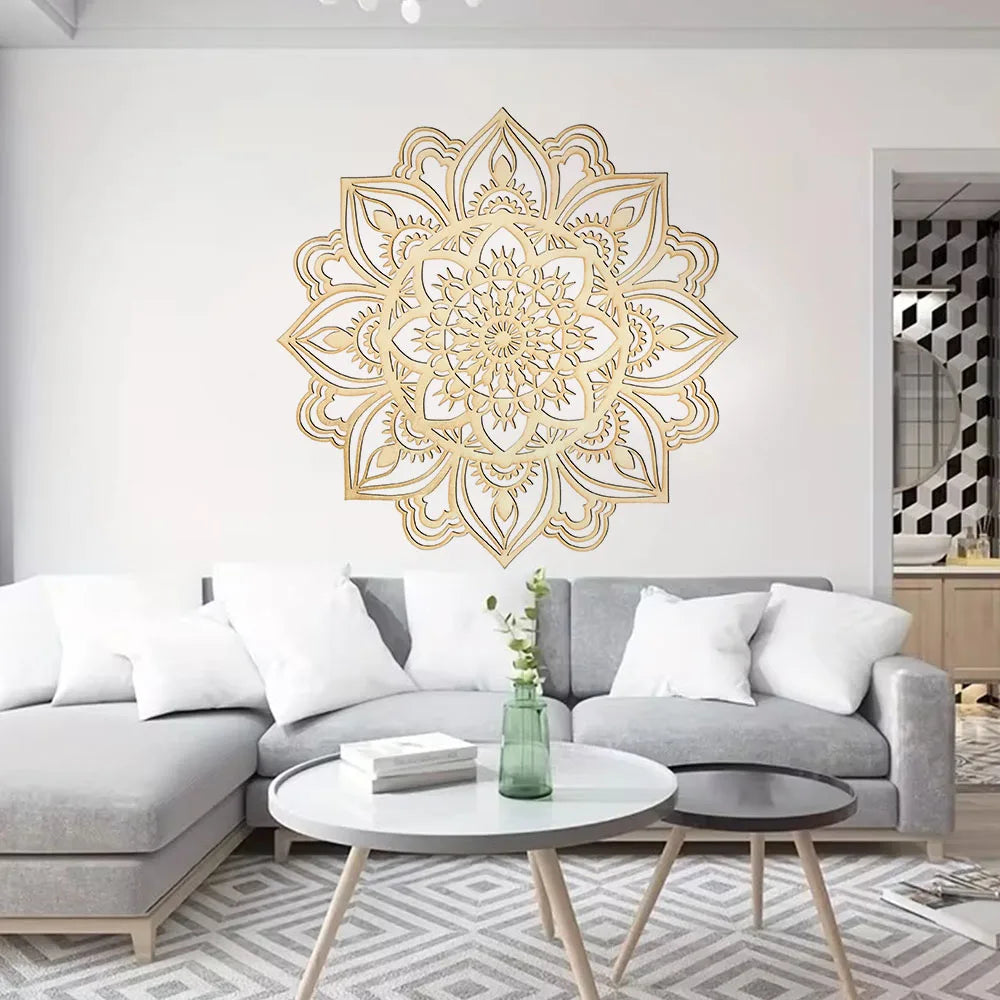 Moroccan mandala metal wall art