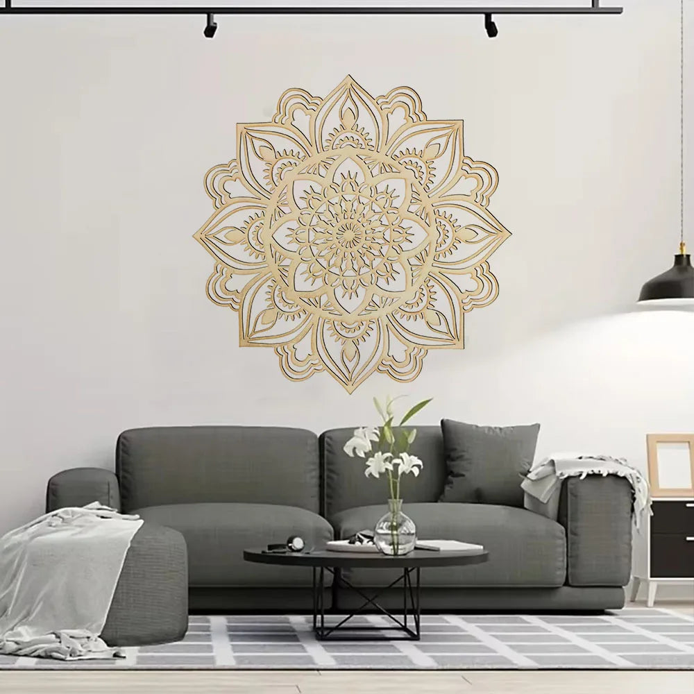 Moroccan mandala metal wall art