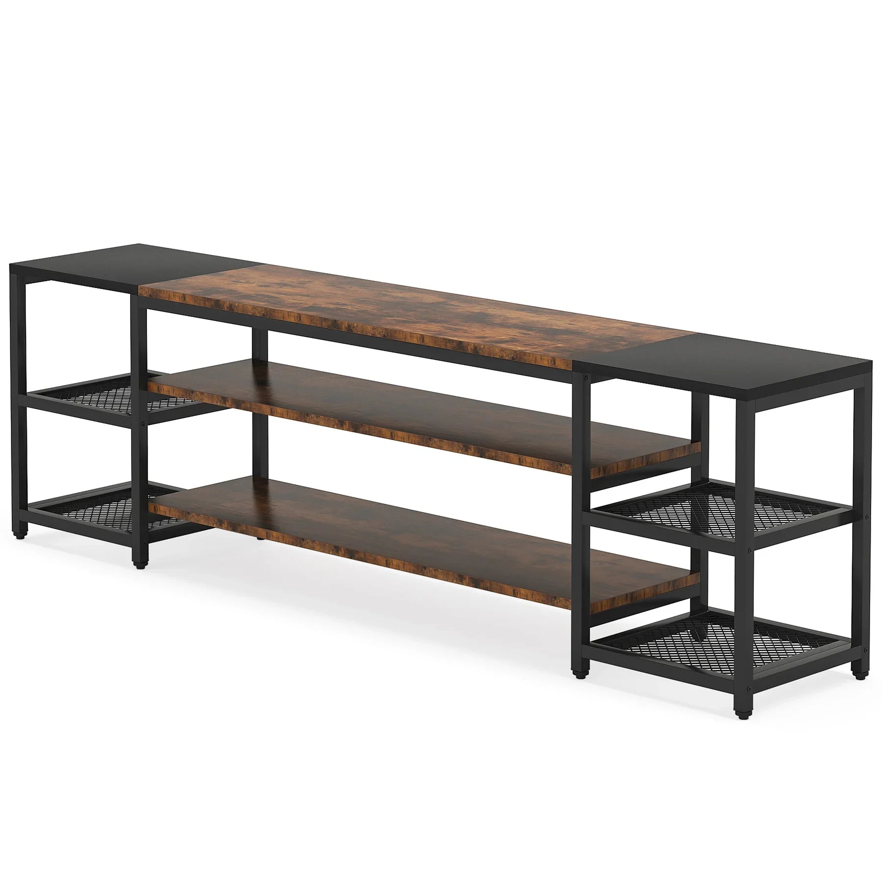 78 Inch TV Stand for Tvs up to 85 Inch, Media Entertainment Center Console Table, 3-Tier TV Console Table