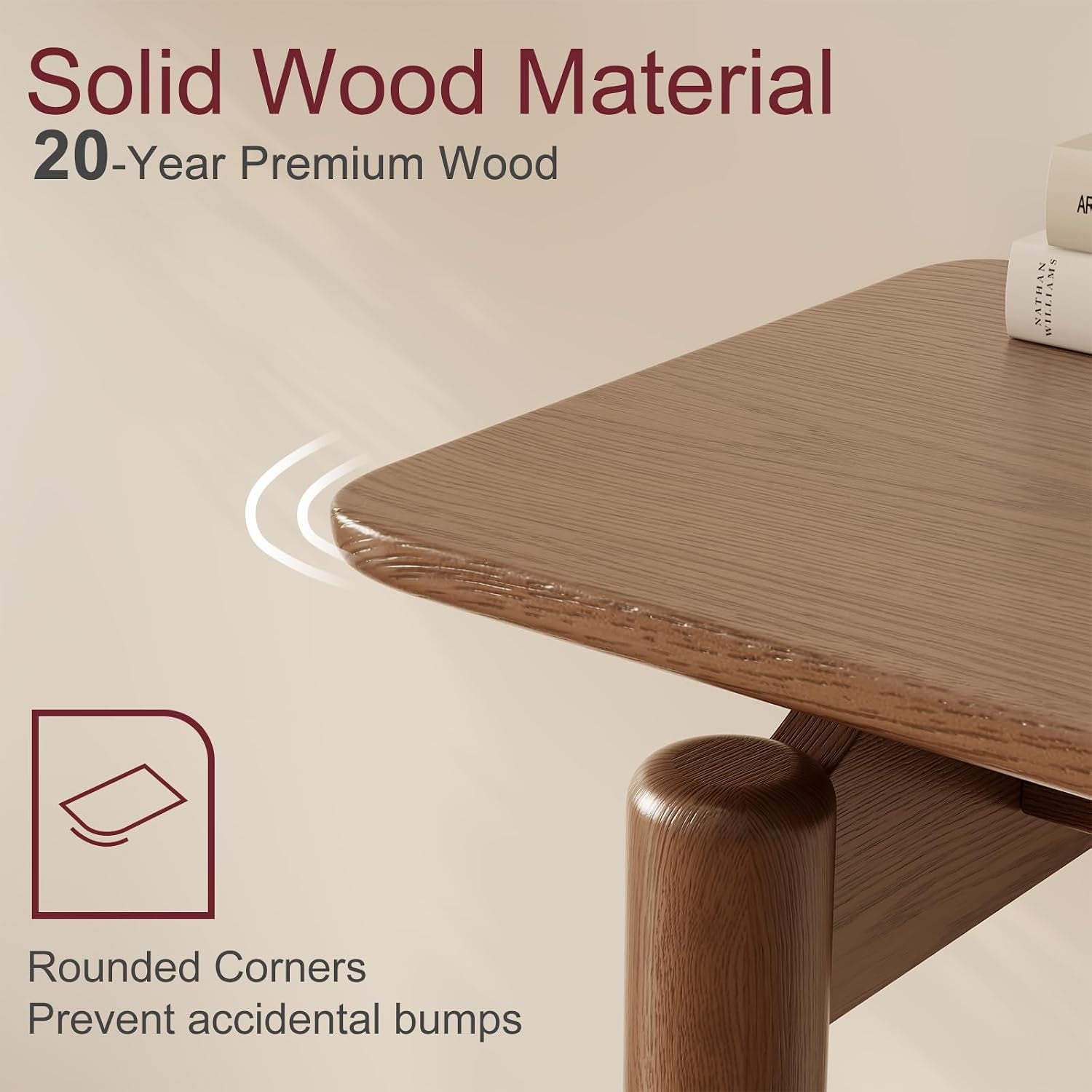 Wood Console Table Walnut Entryway Table, Thin Console Table, Sofa Tables for Living Room (47.2'')