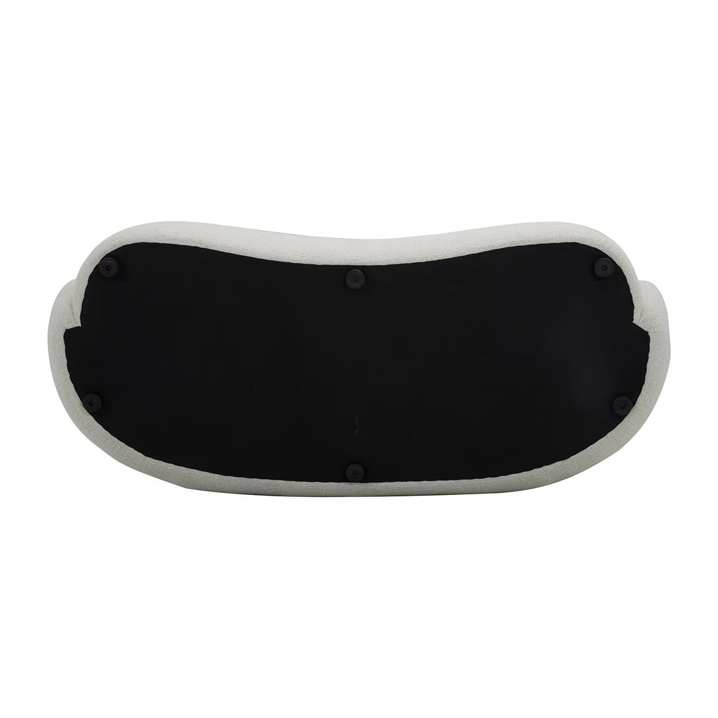 Ivory curved sofa