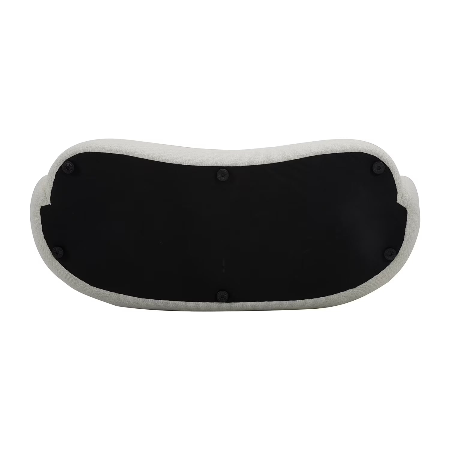 Ivory curved sofa