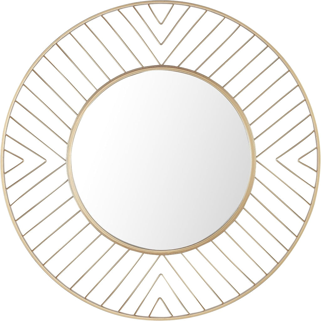 Safavieh 32.9-Inch round Fonna Wall Mirror, Gold