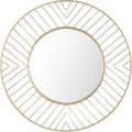 Safavieh 32.9-Inch round Fonna Wall Mirror, Gold