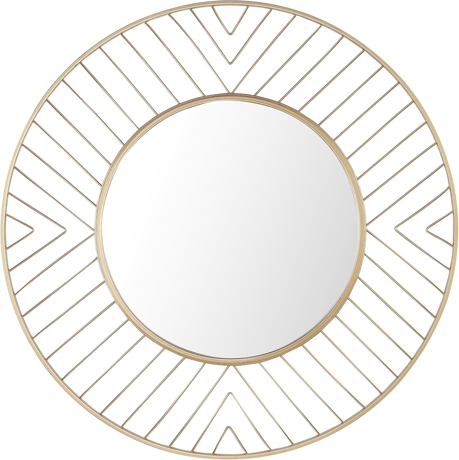 Safavieh 32.9-Inch round Fonna Wall Mirror, Gold
