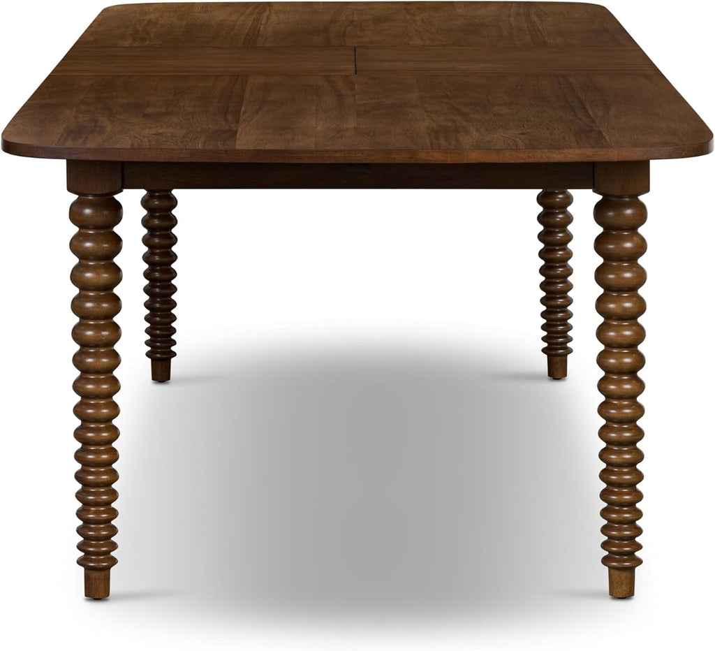 POLY & BARK Torno Extendable Dining Table Walnut 90–112 Inches with Walnut Finish, Expansive Surface, and Thoughtful Engineering for Family and Entertaining