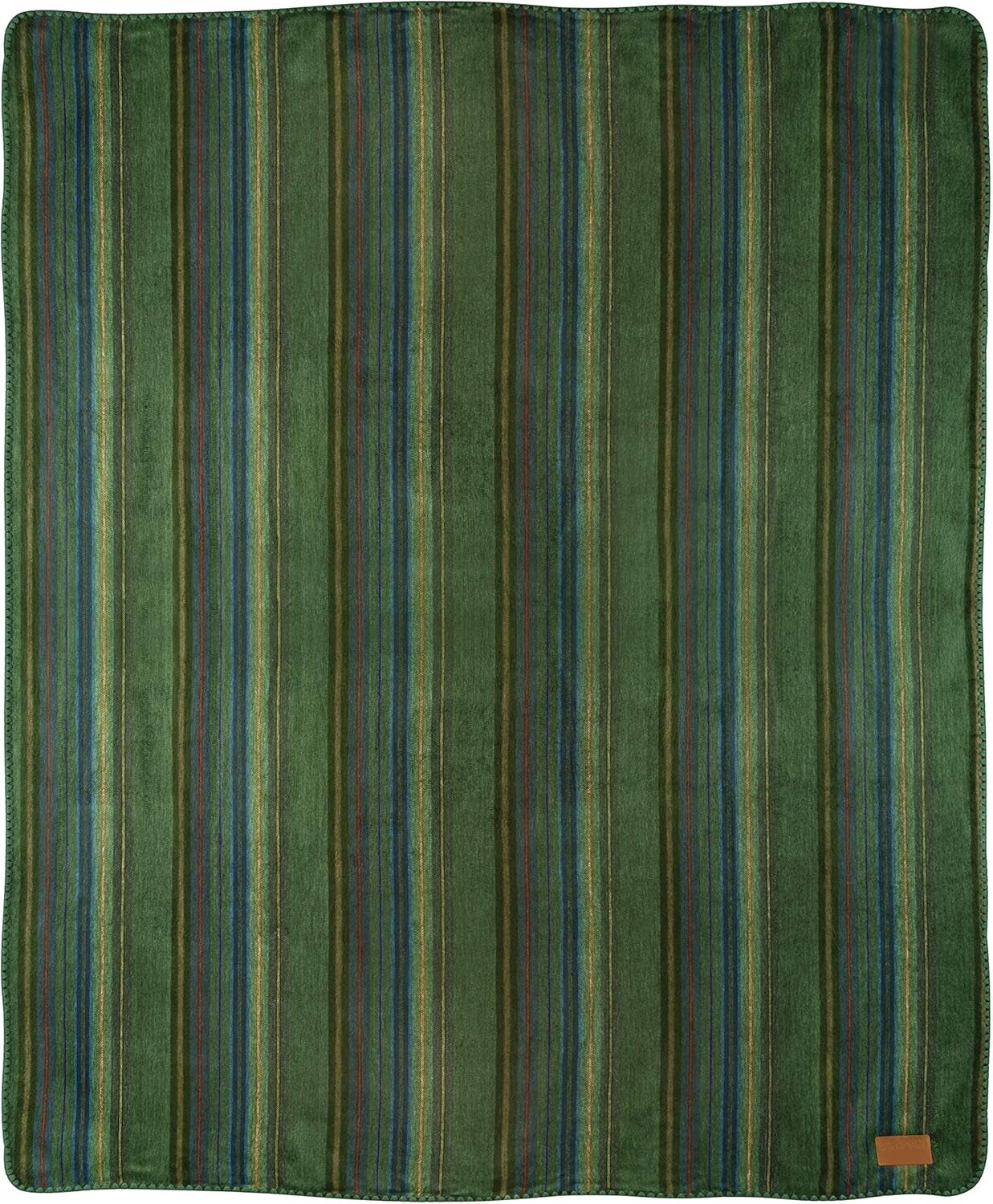 Alpaca Wool Blanket Throw | Large, Beautiful, Warm, Variegated | 85 X 65 Inches | Ultra-Soft, Hypoallergenic and Breathable | Non-Itchy or Scratchy Fabric (Green Variegated)
