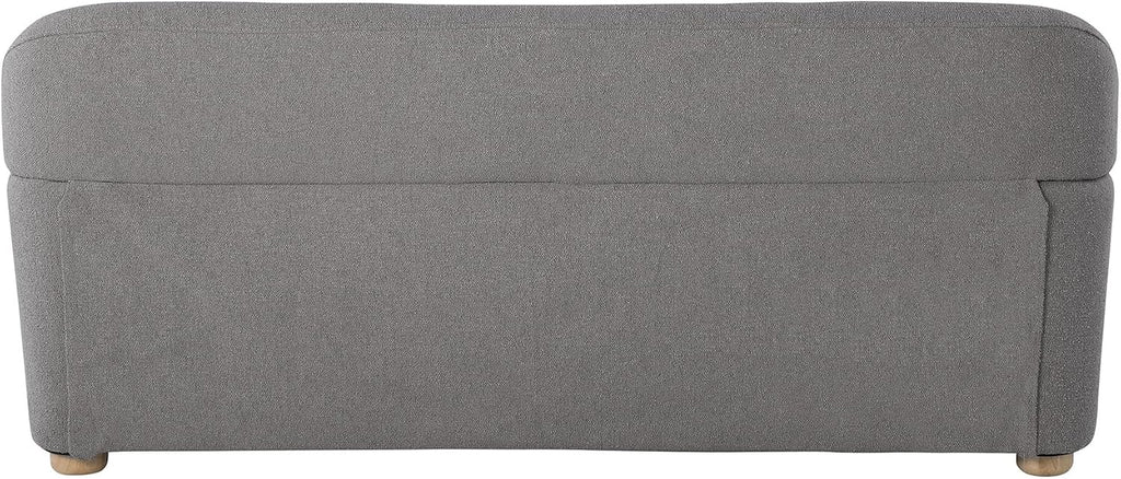 ® Jennifer 76" Sofa, Modern Style, Pocket Coil Comfort, Natural Wood Legs, Boucle Fabric, Gray