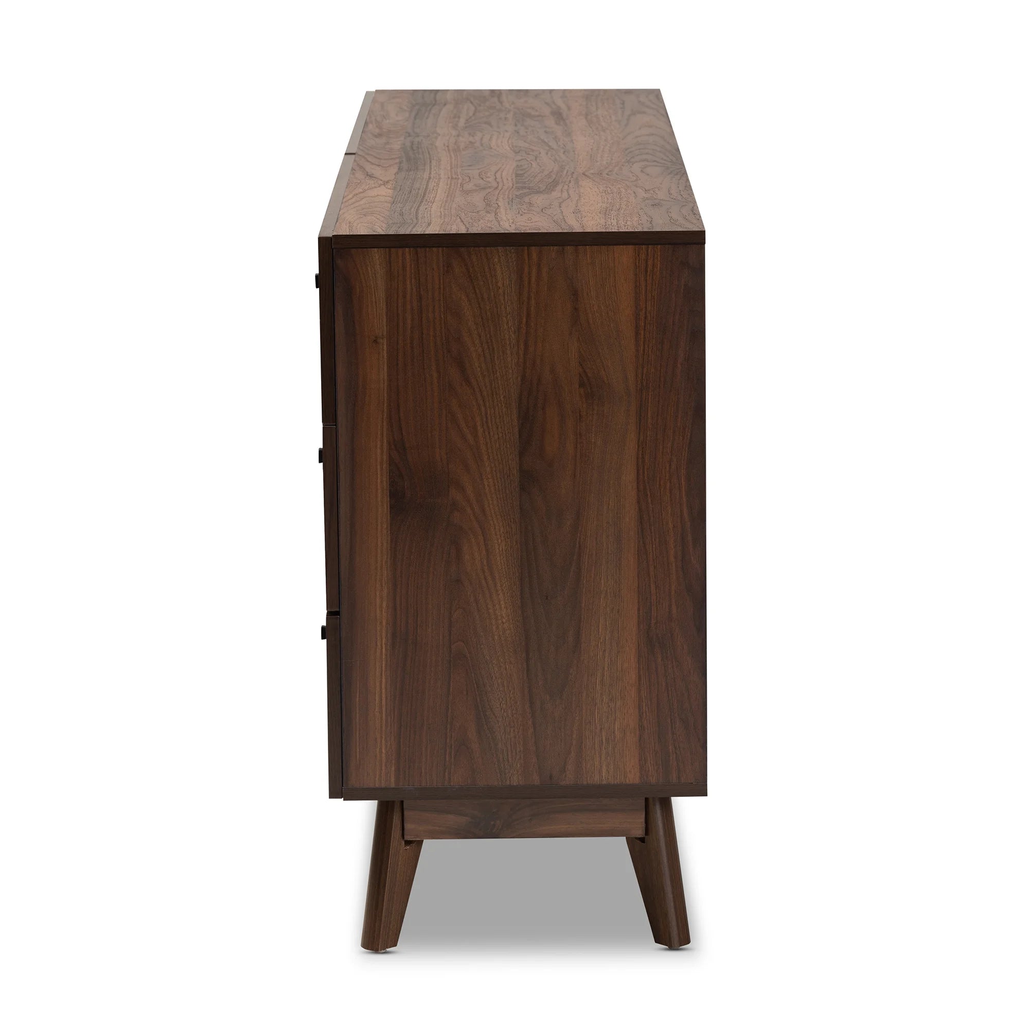 Hartman Mid-Century Modern Walnut Brown Finished Wood 6-Drawer Dresser