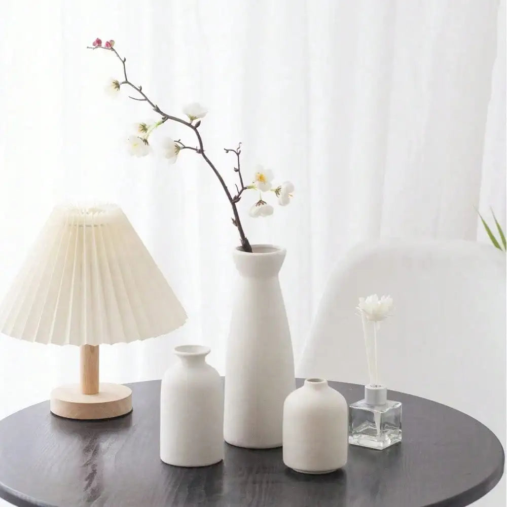 3Pcs Bohemian Ceramic Vase Set, Modern Bohemian Farmhouse Home Decoration Vase, Living Room, Bookshelf, Dining Table Decoration