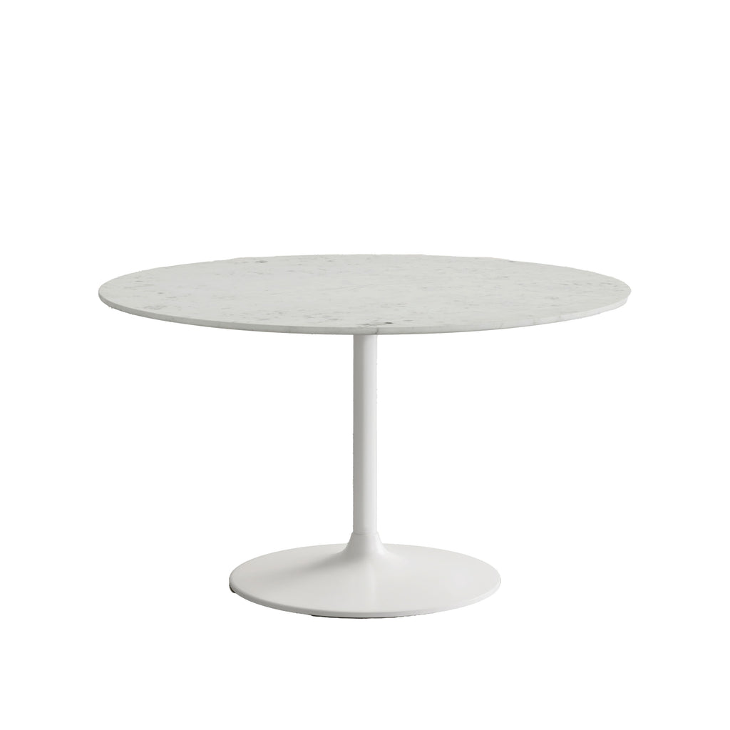Jofran Rowan 54" Modern Luxury Pedestal round Marble Dining Table