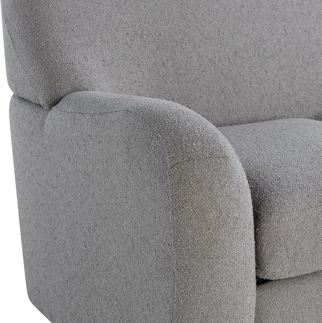 ® Jennifer 76" Sofa, Modern Style, Pocket Coil Comfort, Natural Wood Legs, Boucle Fabric, Gray