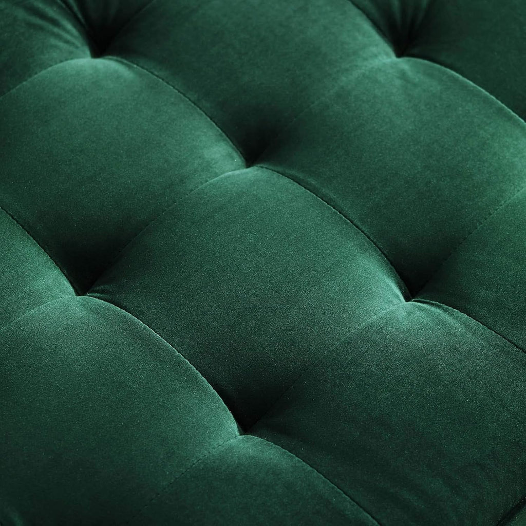 EEI-3764-GRN Valour Performance Velvet Sofa, Green