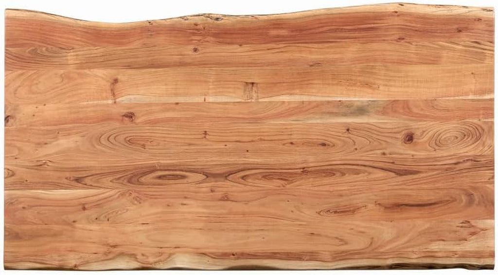 Coaster Home Furnishings - Sherman - Solid Acacia Wood - Live-Edge Dining Table with Hairpin Metal Legs - Dining Room - 71-Inch - Natural Acacia and Gunmetal - 190911
