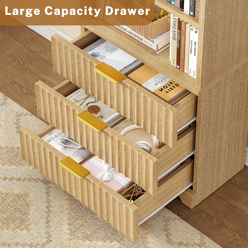 Tall Bookshelf, Bookshelves and Bookcases with Drawers