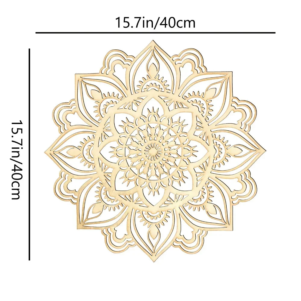Moroccan mandala metal wall art