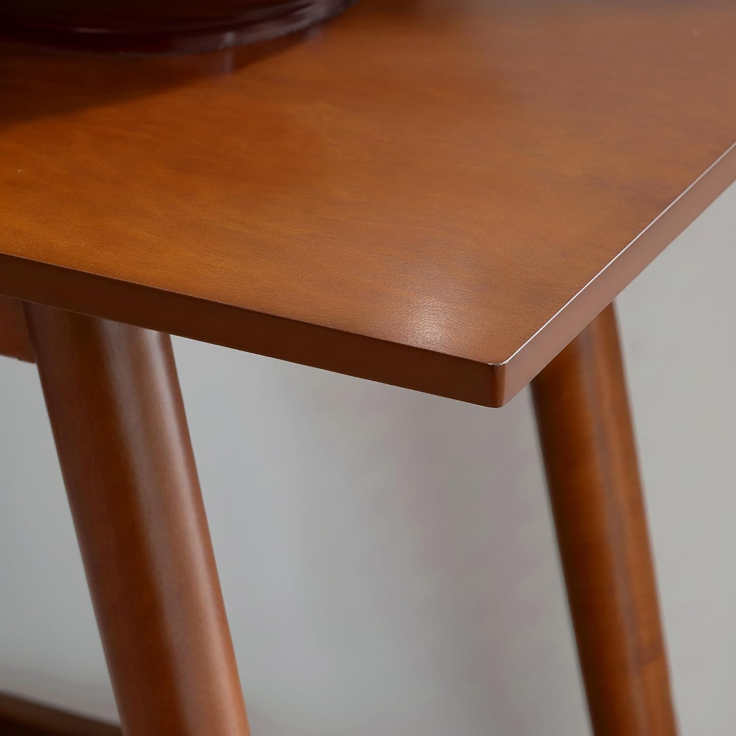 Melissa Mid-Century Modern Walnut Console Table