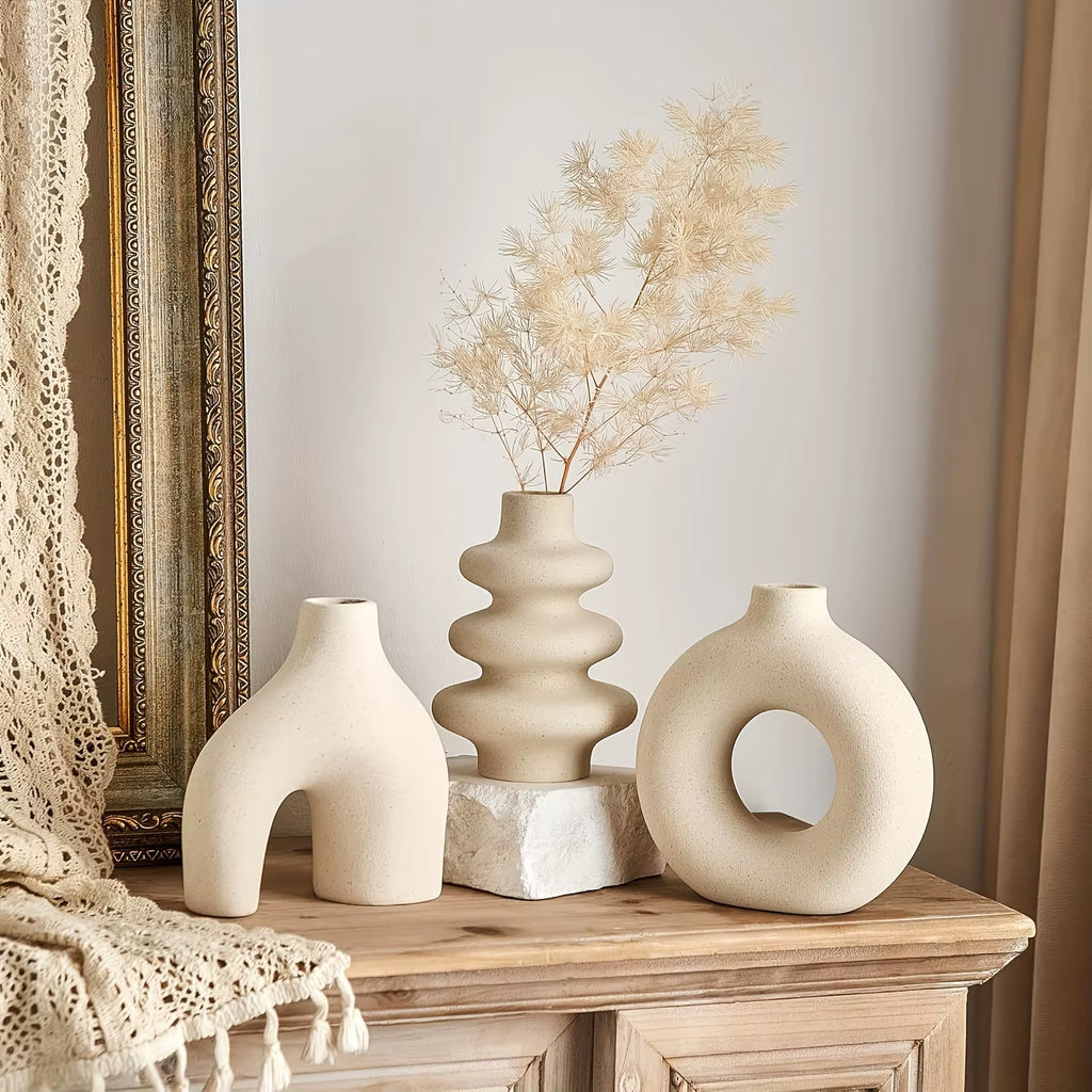 Bohemian ceramic vase set