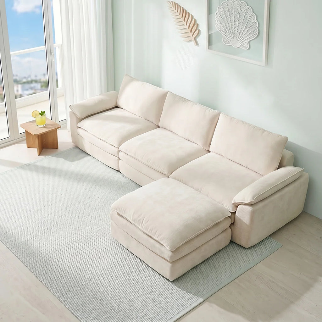 Cream modular cloud sofa
