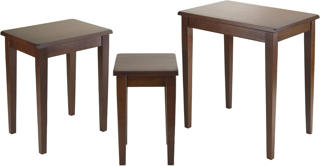 Regalia Nesting Accent Tables, for Living Room, Walnut, Set of 3