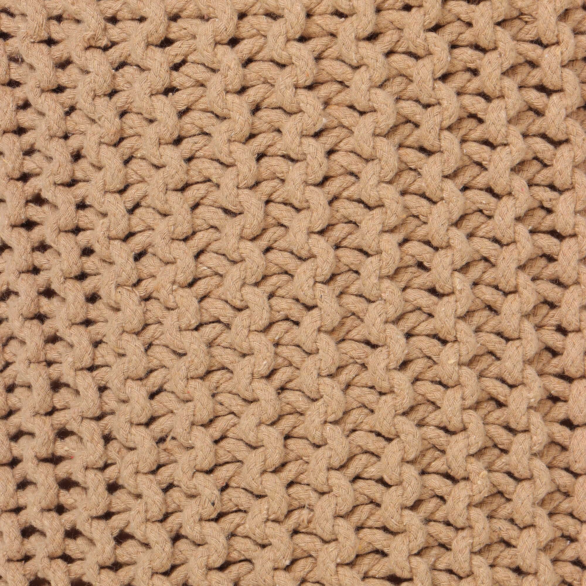·  · Cylindrical Hand Knitted Pouf - Foot Stool Ottoman - Cord Boho Pouffe - Cotton round Poof for Home Decor - Living Room - Nursery - Bedroom - Patio (16"X16"X16") - Beige, Set of 2