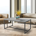 Marble and metal frame accent table