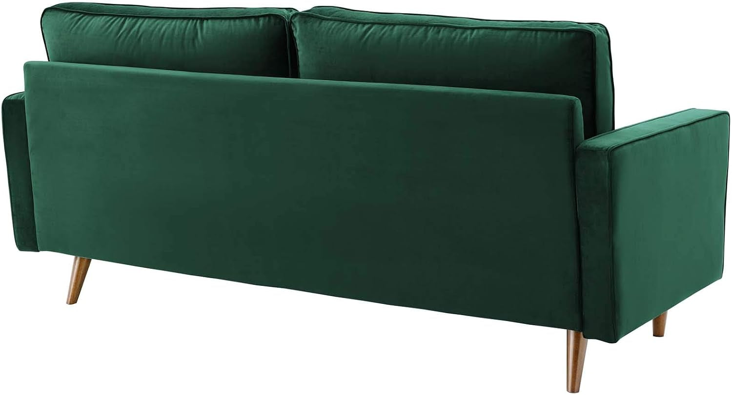 EEI-3764-GRN Valour Performance Velvet Sofa, Green