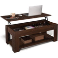 41" Lift Top Coffee Table with Hidden Storage Compartment & Rising Tabletop