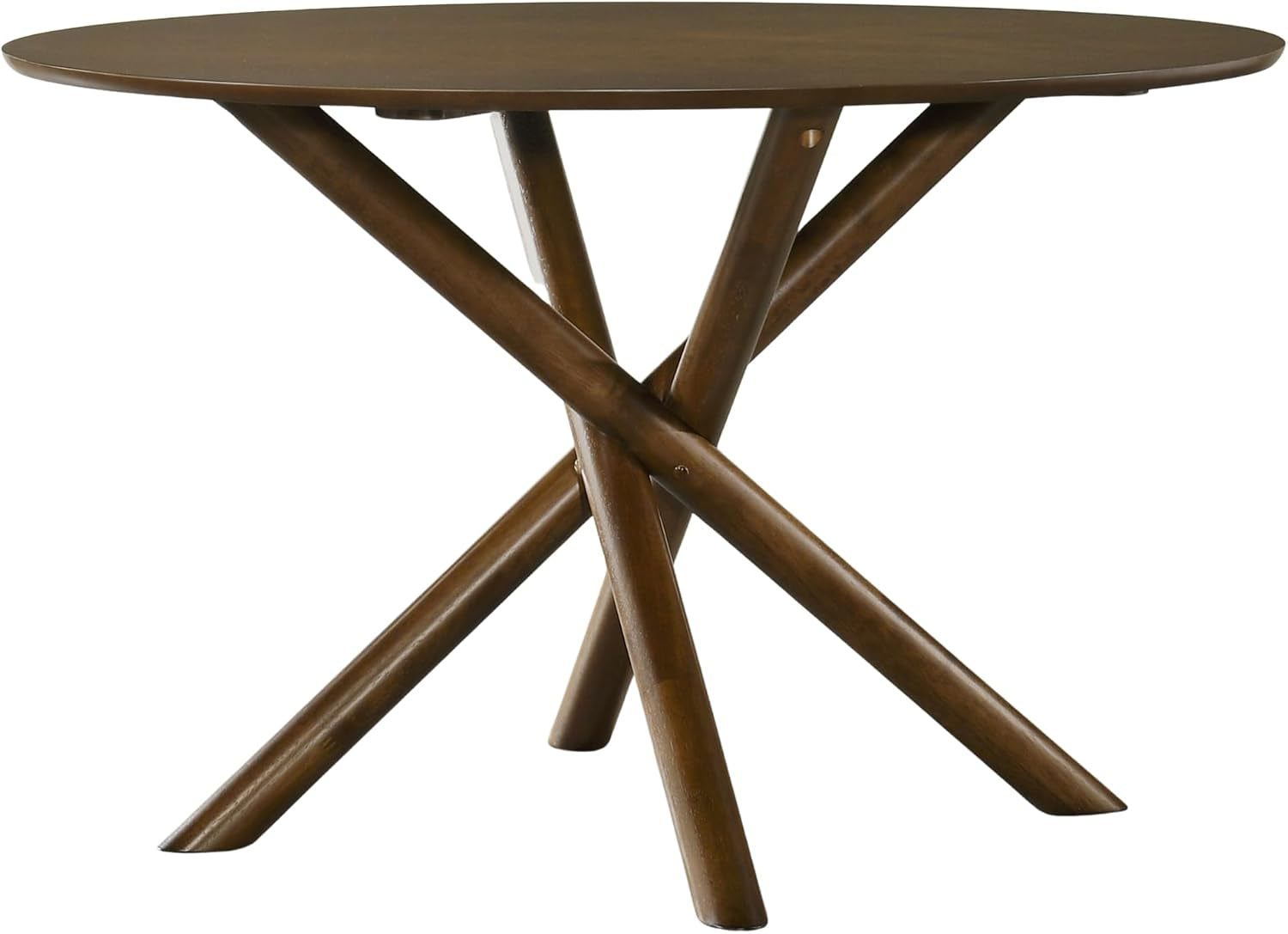 Arnott round Dining Table, Walnut Finish