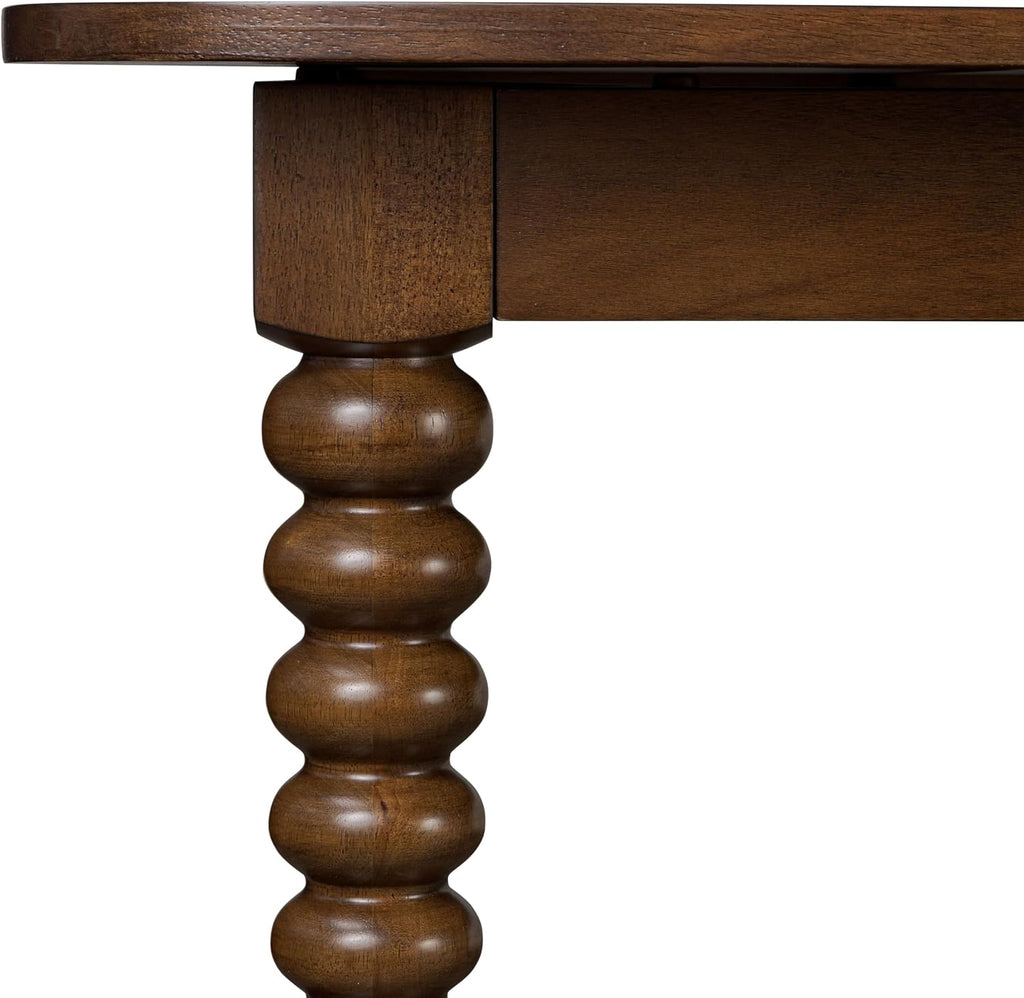 POLY & BARK Torno Extendable Dining Table Walnut 90–112 Inches with Walnut Finish, Expansive Surface, and Thoughtful Engineering for Family and Entertaining