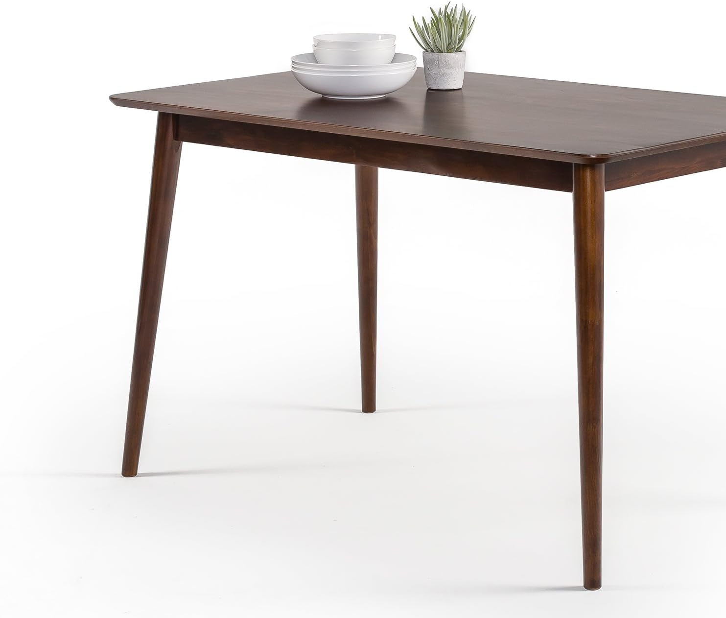 Espresso solid wood dining table