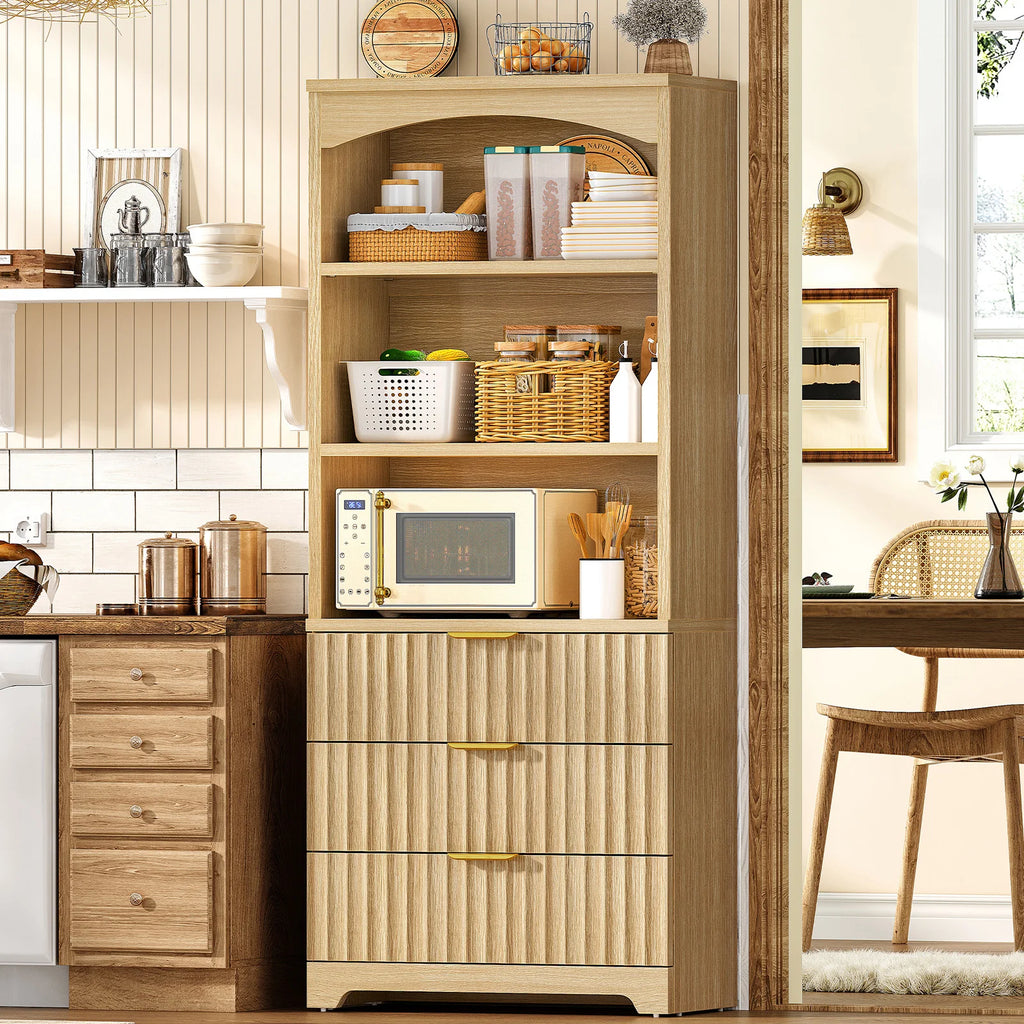 Tall Bookshelf, Bookshelves and Bookcases with Drawers