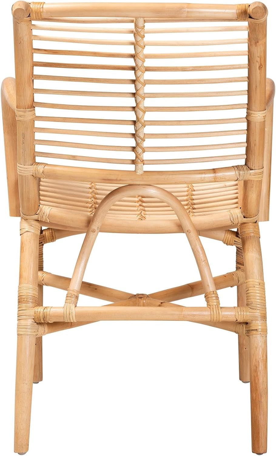 Seminyak Modern Bohemian Natural Rattan Accent Chair