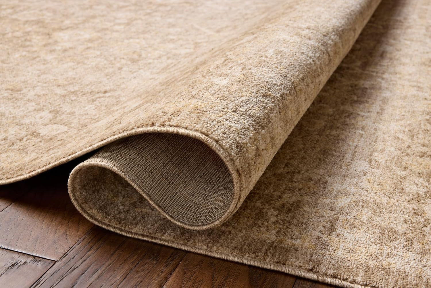 Loloi Chris Loves Julia Palma Bark/Natural 5'-3" X 7'-6" Area Rug | PLM-01 Approx. 5X7 Brown Living Room Dining Room Bedroom, Vintage Inspired, Contemporary, Traditional, Timeless, Area Rug
