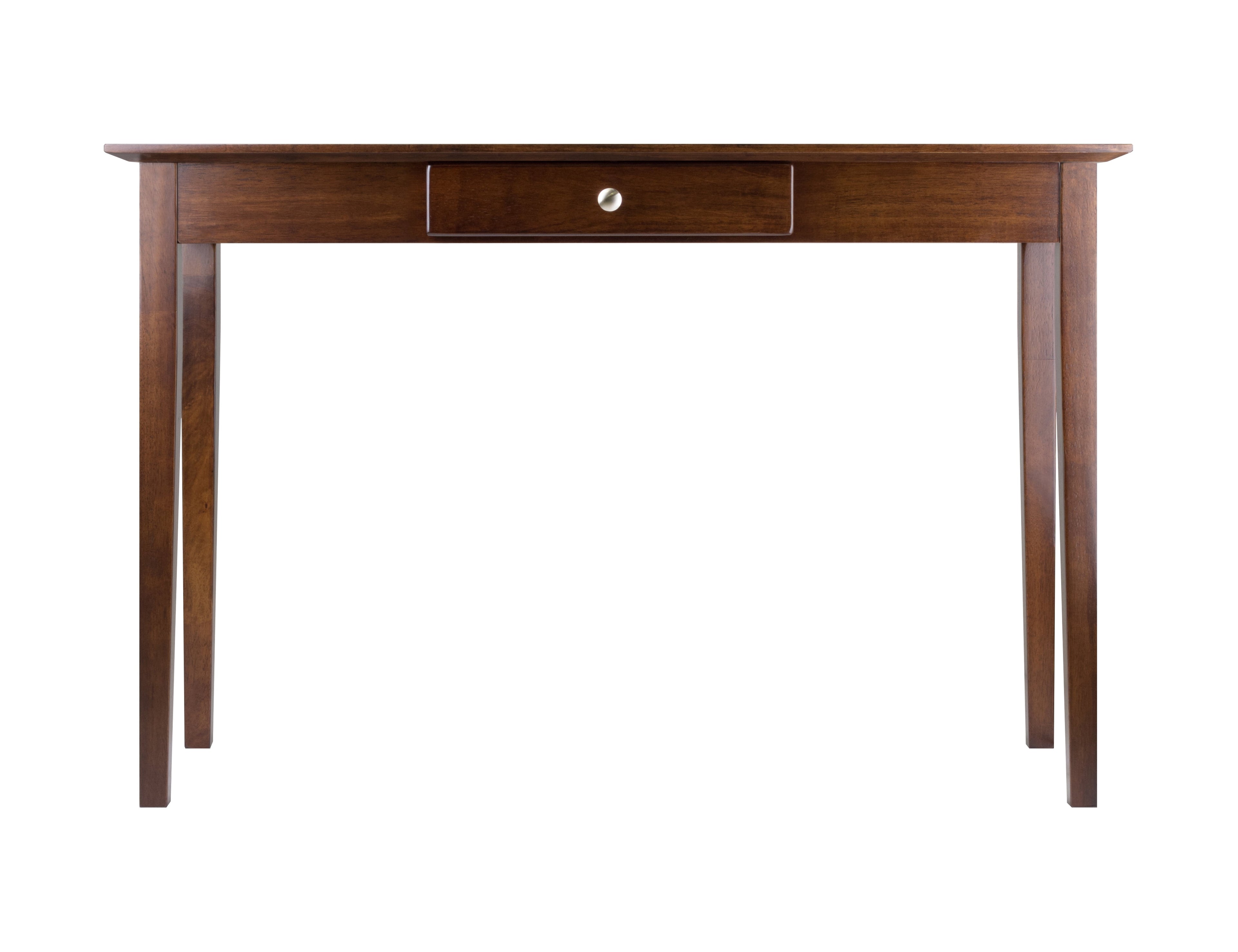 Wood Rochester Console Table with Drawer, Walnut Finish