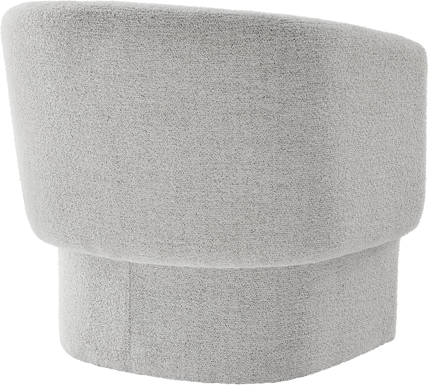 Muse Comfy Barrel Accent Chair in Newsprint