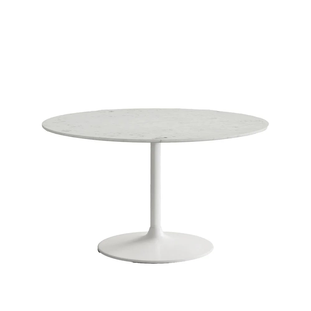 Jofran Rowan 54" Modern Luxury Pedestal round Marble Dining Table
