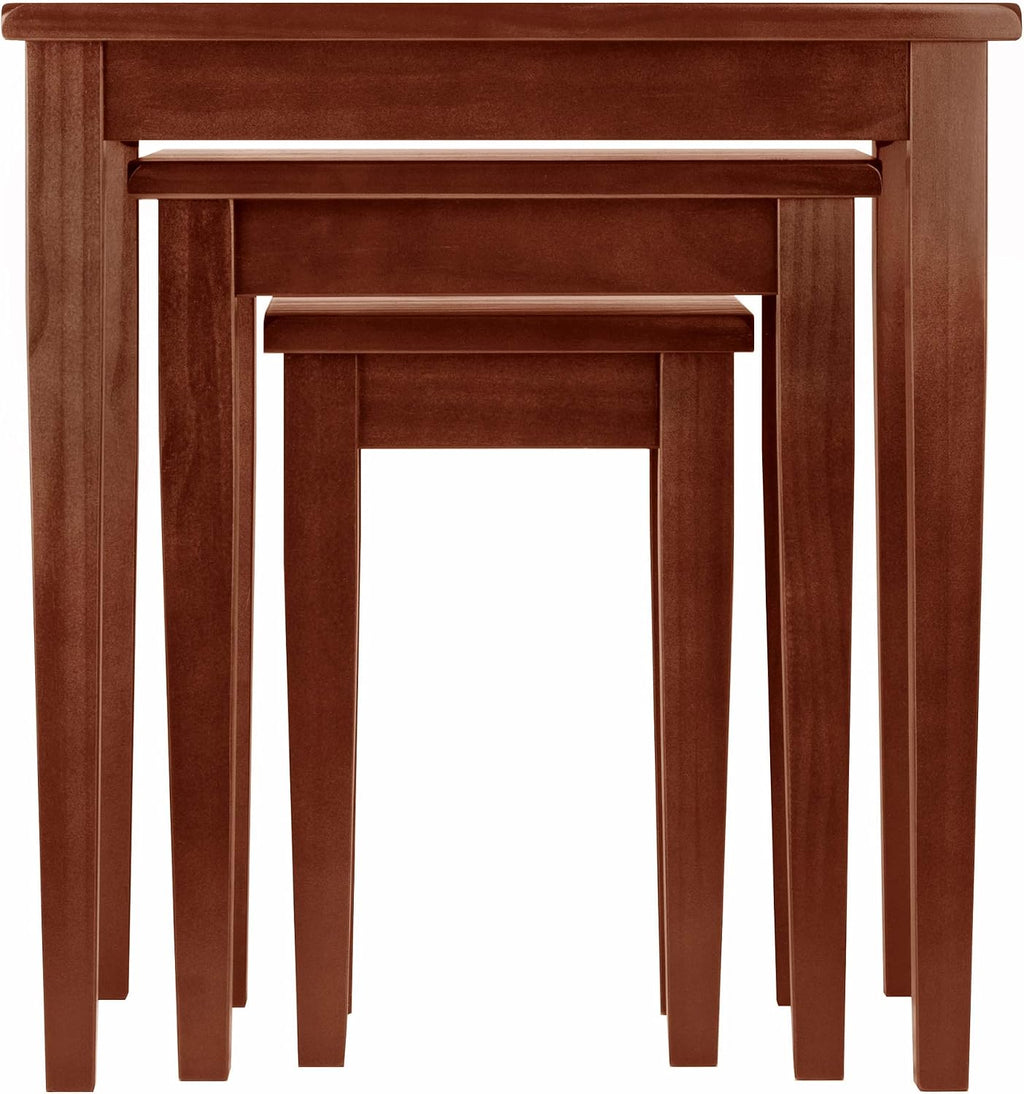 Regalia Nesting Accent Tables, for Living Room, Walnut, Set of 3