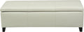 Christopher Knight Home Glouster PU Storage Ottoman, Ivory