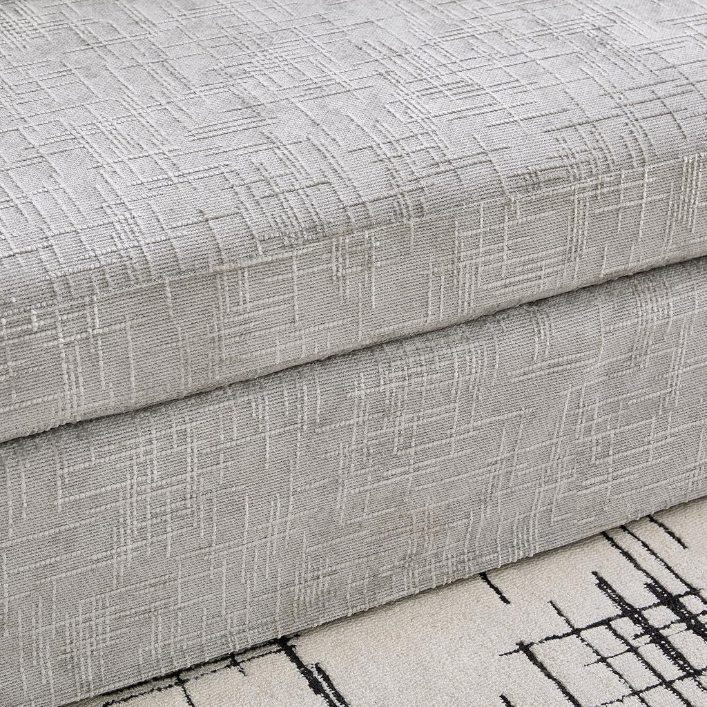 84" Modular Sofa Couch, Modern 3-Seater Chenille Fabric Loveseat Sofa with Removable Upholstery Cover, Small Couches for Living Room, Office, Apartment, Gray