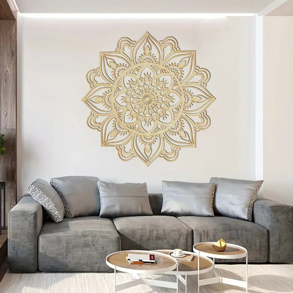 Moroccan mandala metal wall art