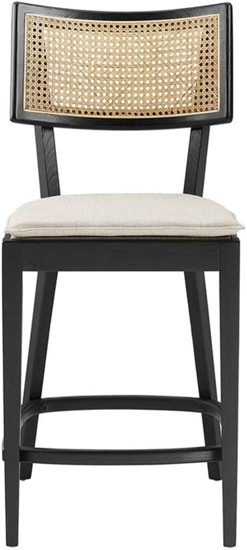 Caledonia Wood Counter Stools - Set of 2 in Black Beige