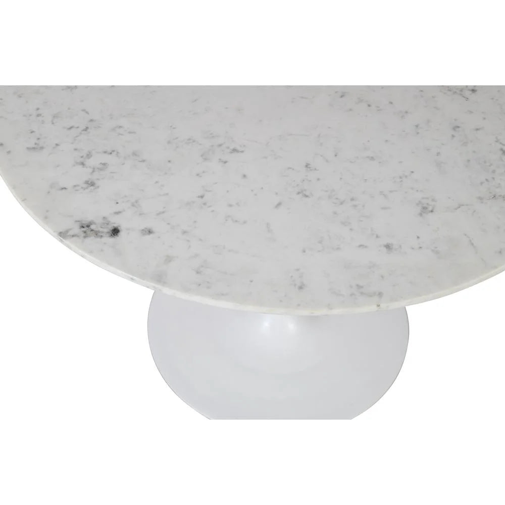 Jofran Rowan 54" Modern Luxury Pedestal round Marble Dining Table